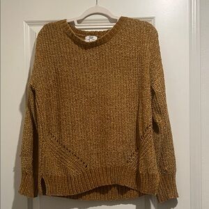 True Craft Warm Brown Crew Neck Sweater
